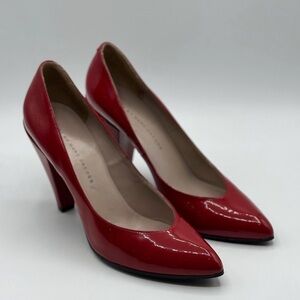 Marc by Marc Jacobs Red Patent Leather Classic High Heel Shoes Size 38